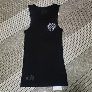 トップス chrome hearts CH plus backlogo tanktop chrome hearts CH Logo Tank Top - Navy | Garmentory